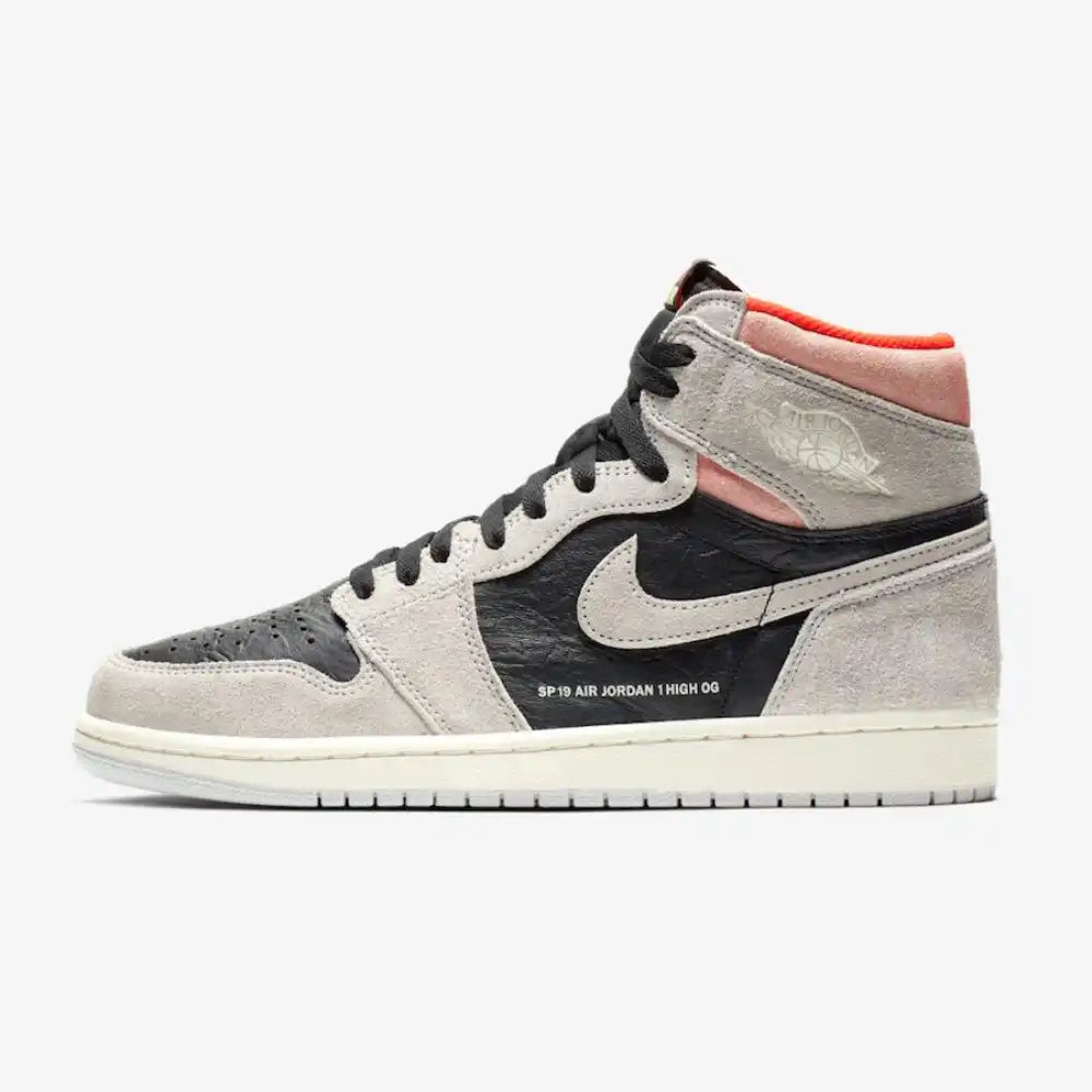Nike Air Jordan 1 Retro High Neutral "Grey Hyper Crimson"
