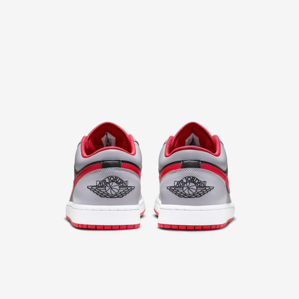 Nike Air Jordan 1 Low Black Light Smoke Grey Gym Red