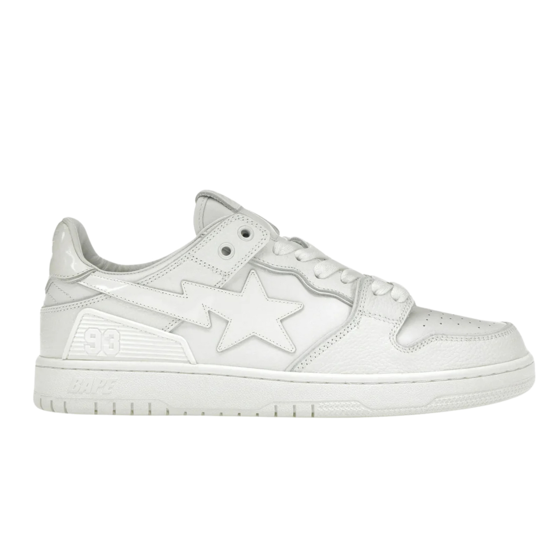 A Bathing Ape Bape SK8 Sta "Triple White"