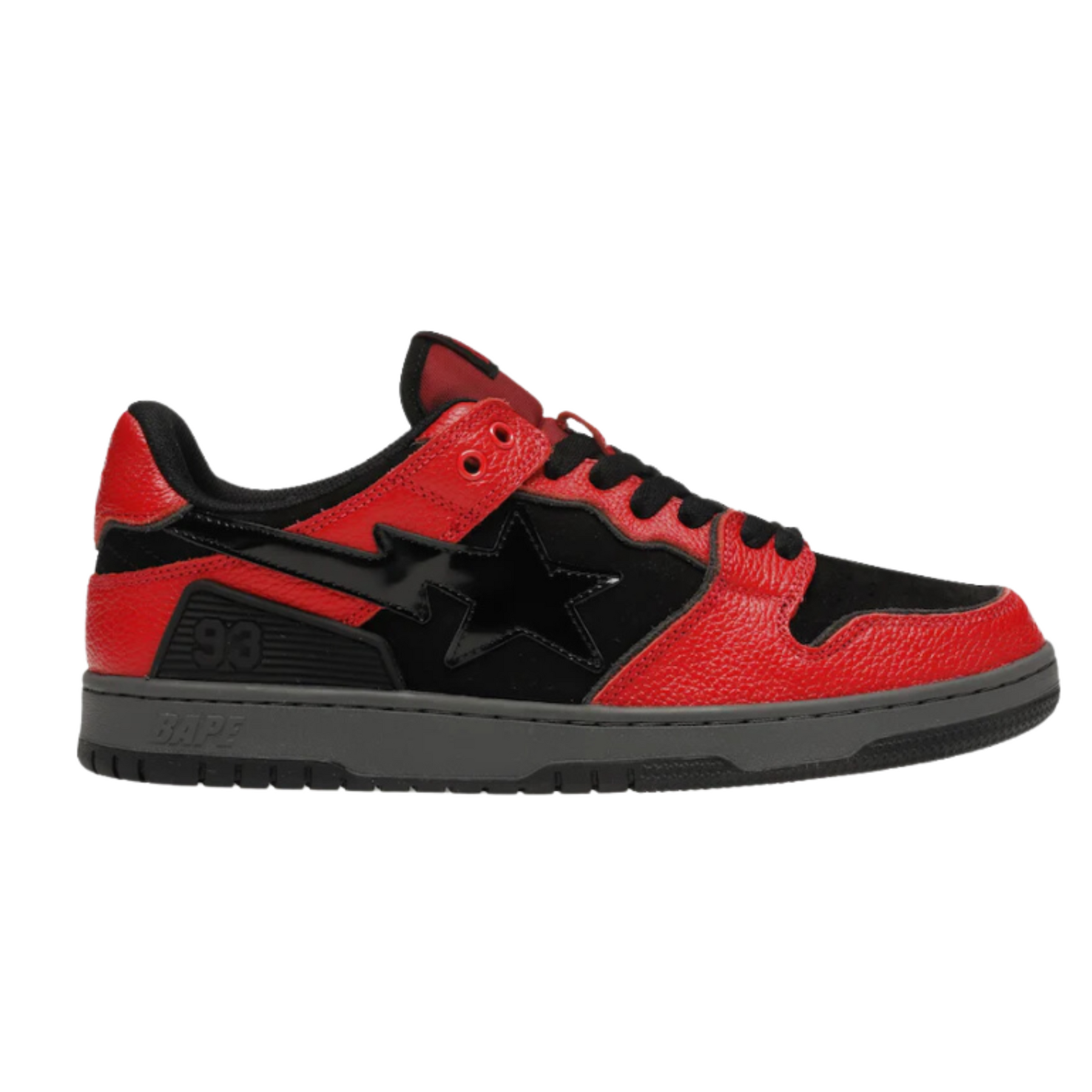 A Bathing Ape Bape SK8 "Sta Red Black"