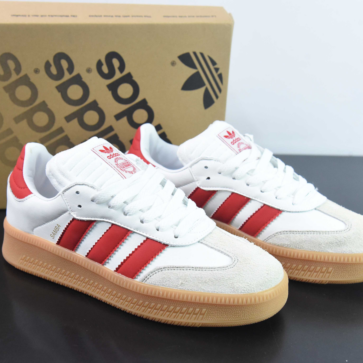 Adidas Samba White/Red