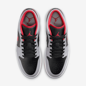 Nike Air Jordan 1 Low Black Light Smoke Grey Gym Red