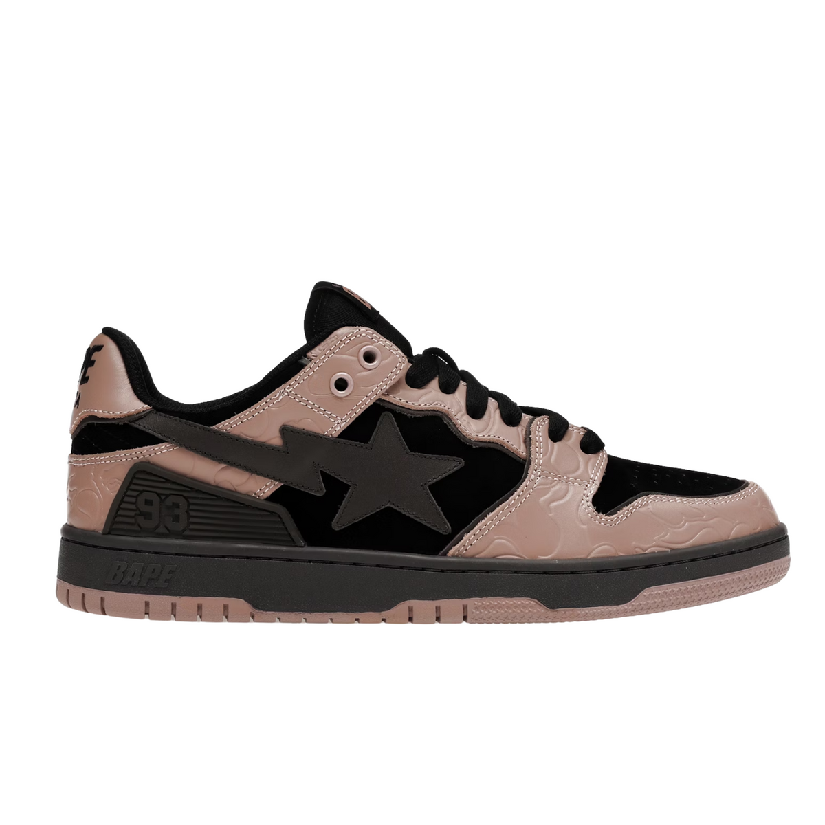 A Bathing Ape Bape SK8 Sta "Dirty Pink Black"