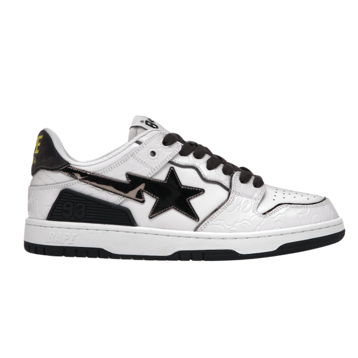 A Bathing Ape Bape SK8 Sta "White Silver"