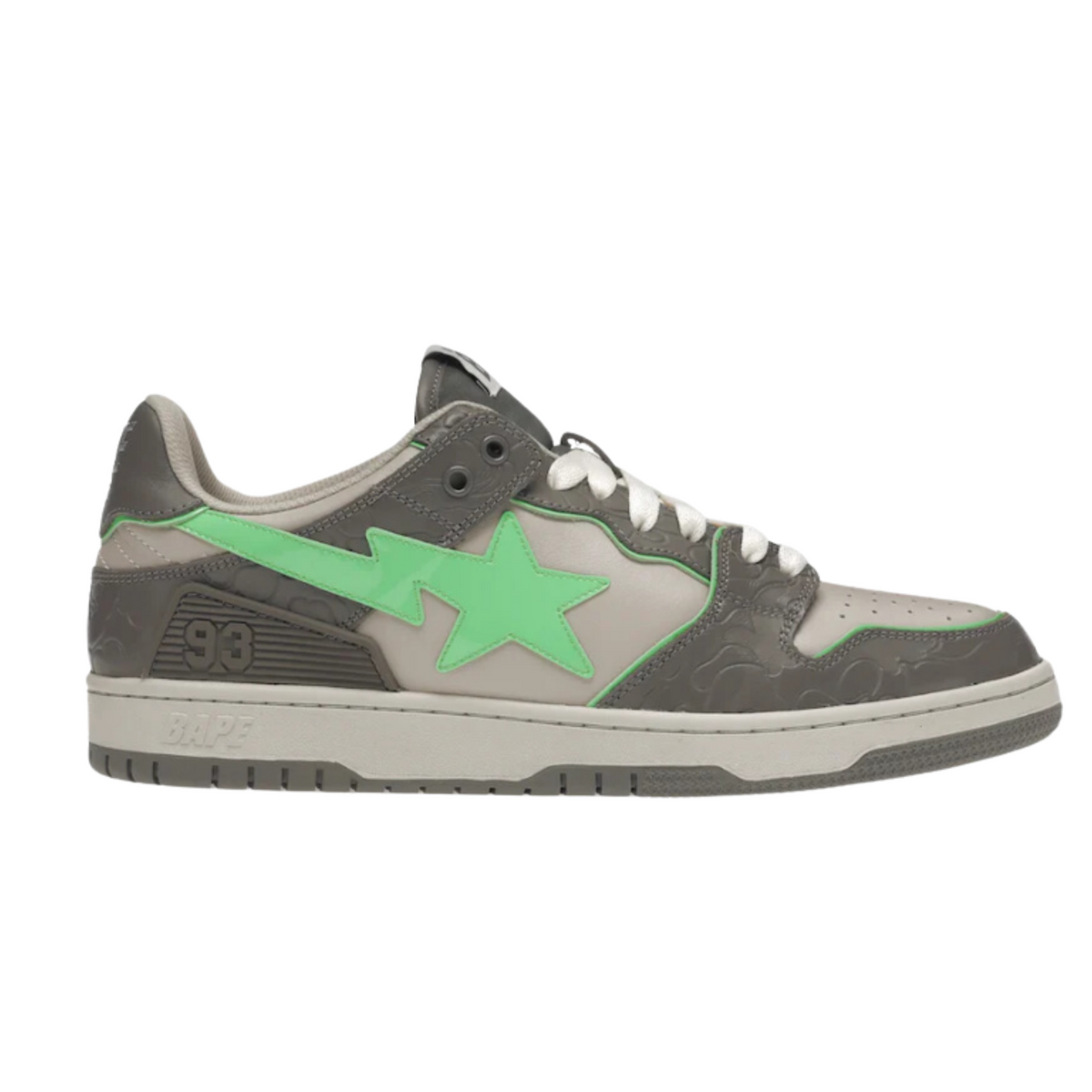 A Bathing Ape Bape SK8 Sta "Grey Green"