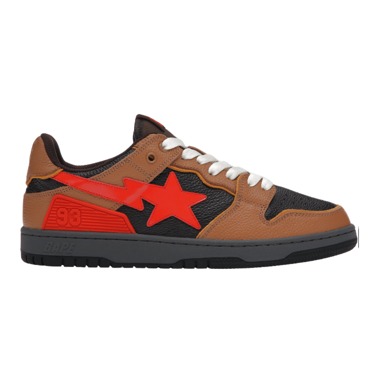A Bathing Ape Bape SK8 Sta "Brown Orange"