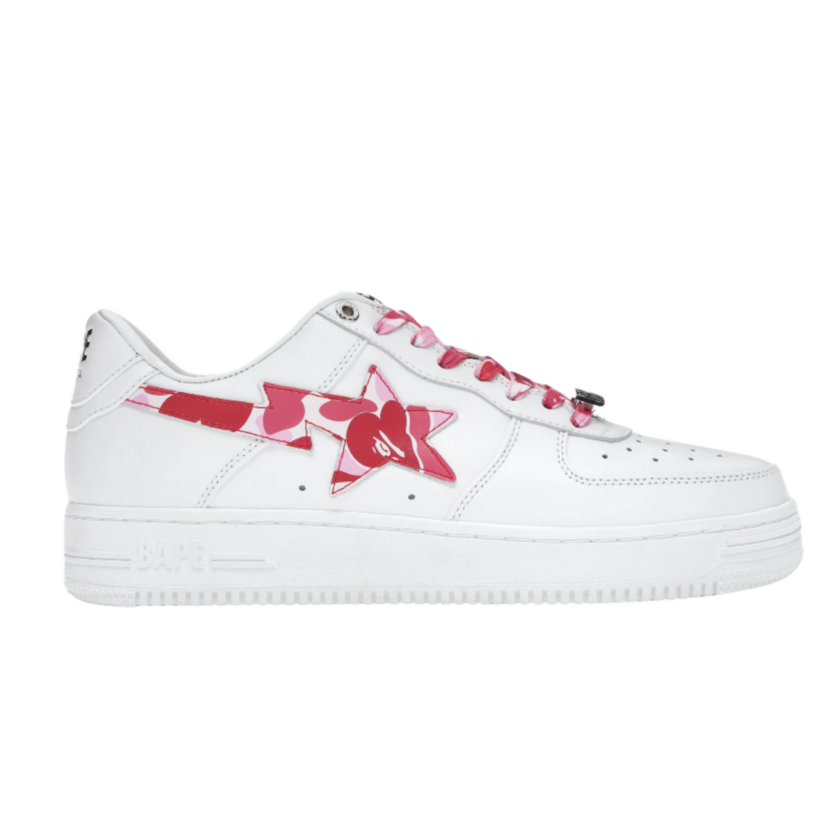A Bathing Ape Bape Sta Low "White ABC Camo Pink"