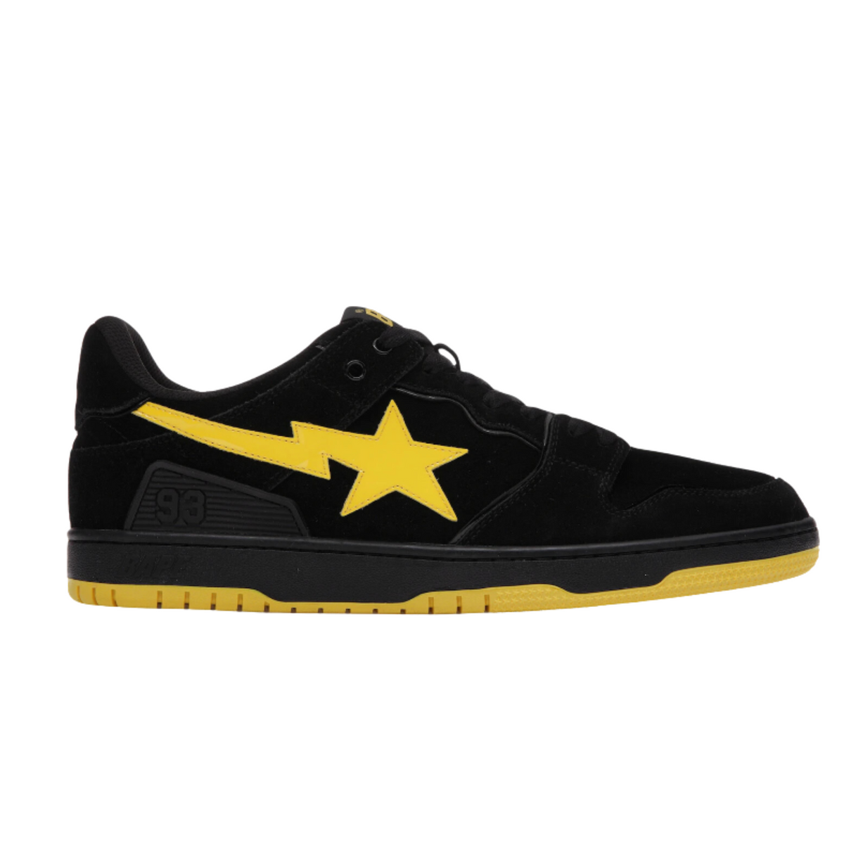 A Bathing Ape Sk8 Sta "Black Electric Yellow"