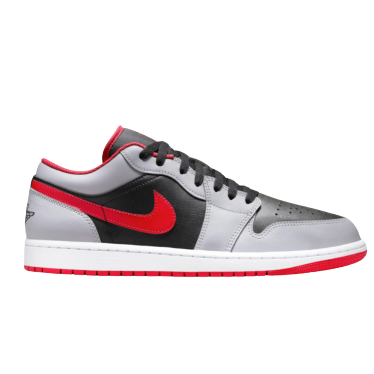 Nike Air Jordan 1 Low Black Light Smoke Grey Gym Red