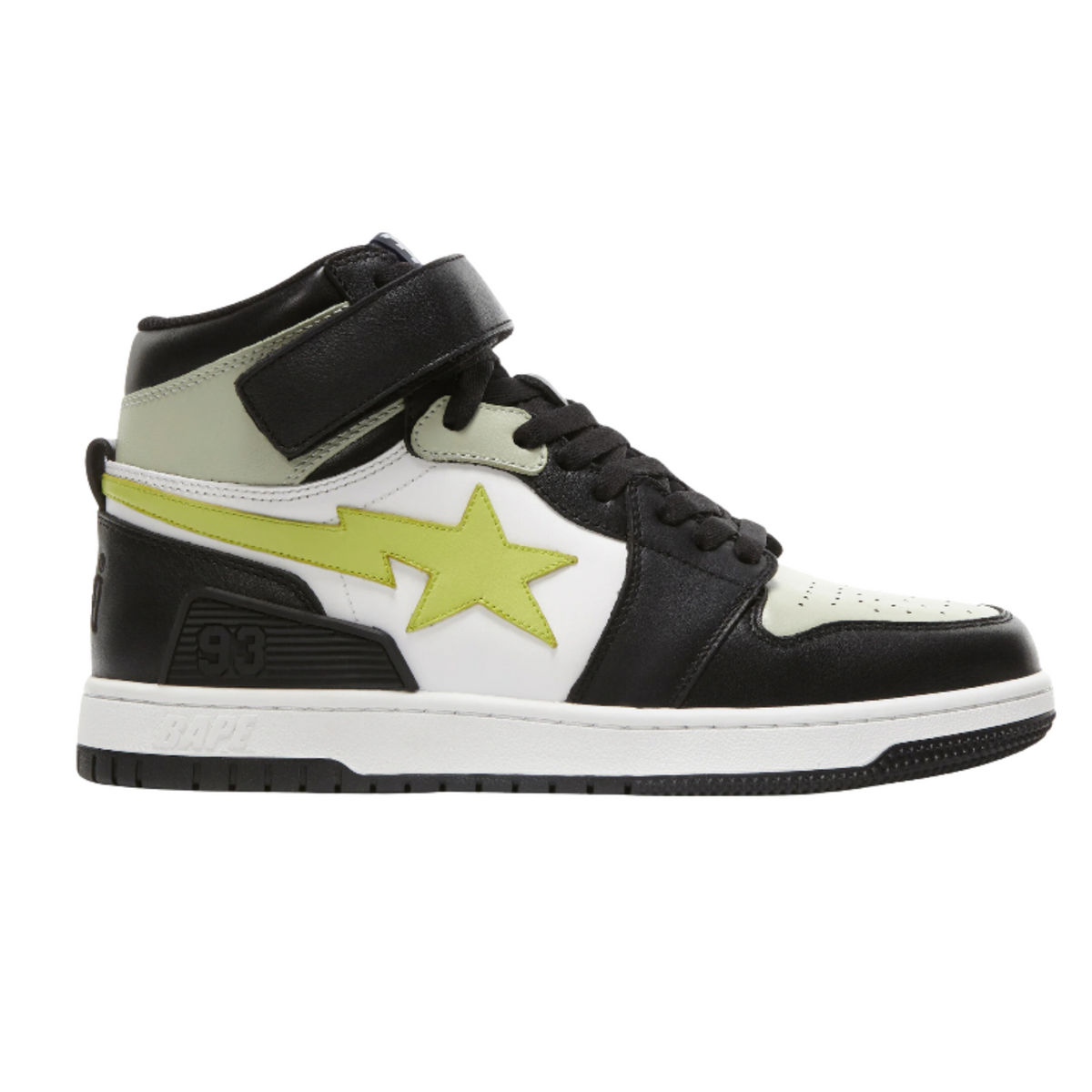 A Bathing Ape Block Sta High "Black Lime"