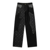 Calças Louis Vuitton x Nigo Monogram - Patchwork Denim