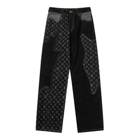 Calças Louis Vuitton x Nigo Monogram - Patchwork Denim