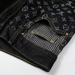 Calças Louis Vuitton x Nigo Monogram - Patchwork Denim