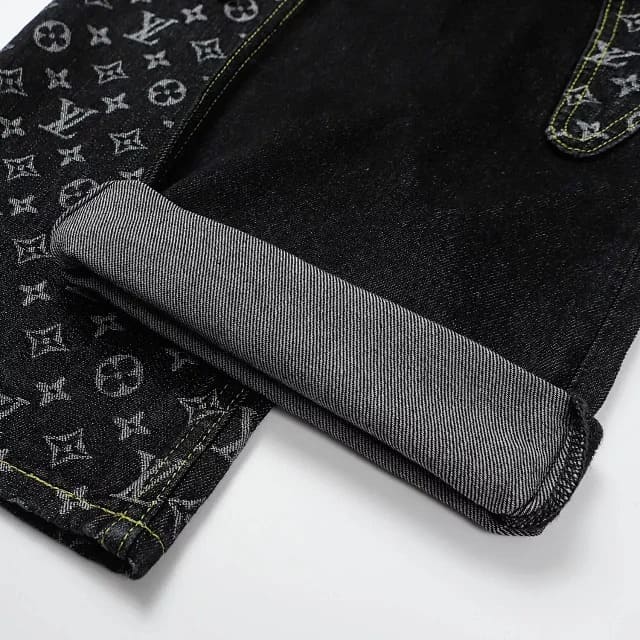 Calças Louis Vuitton x Nigo Monogram - Patchwork Denim