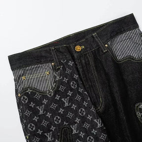 Calças Louis Vuitton x Nigo Monogram - Patchwork Denim