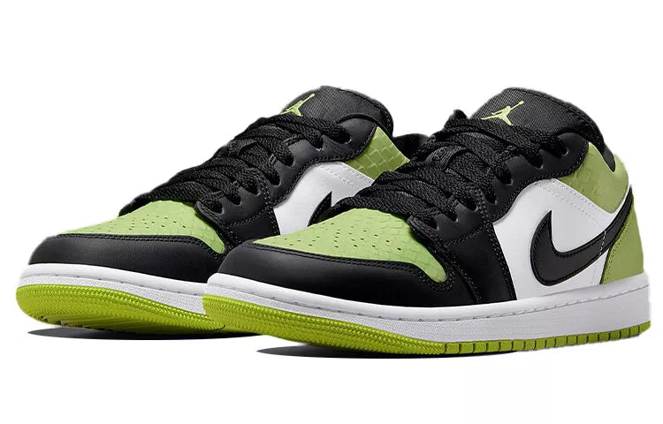 Nike Air Jordan 1 Low "Vivid Green Snakeskin"